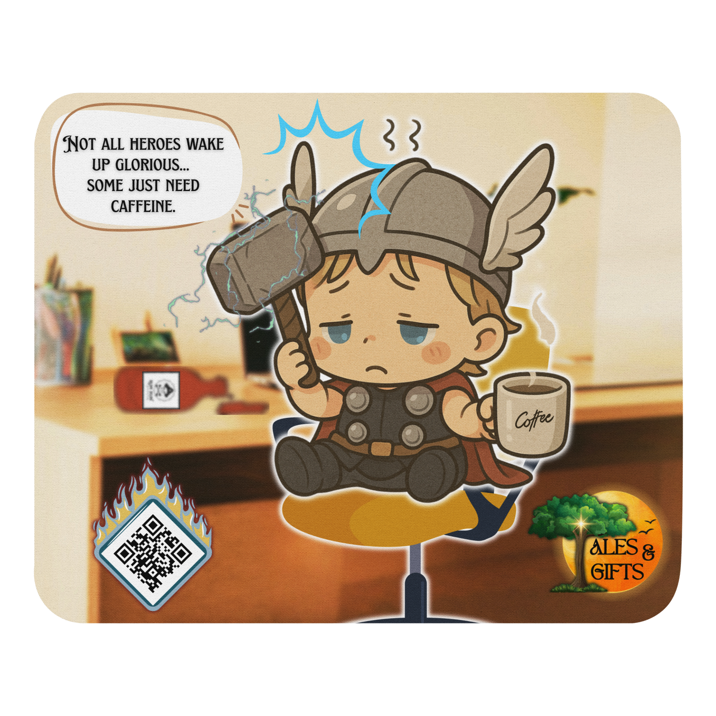 Norse Mouse Pads - Thor Hangover