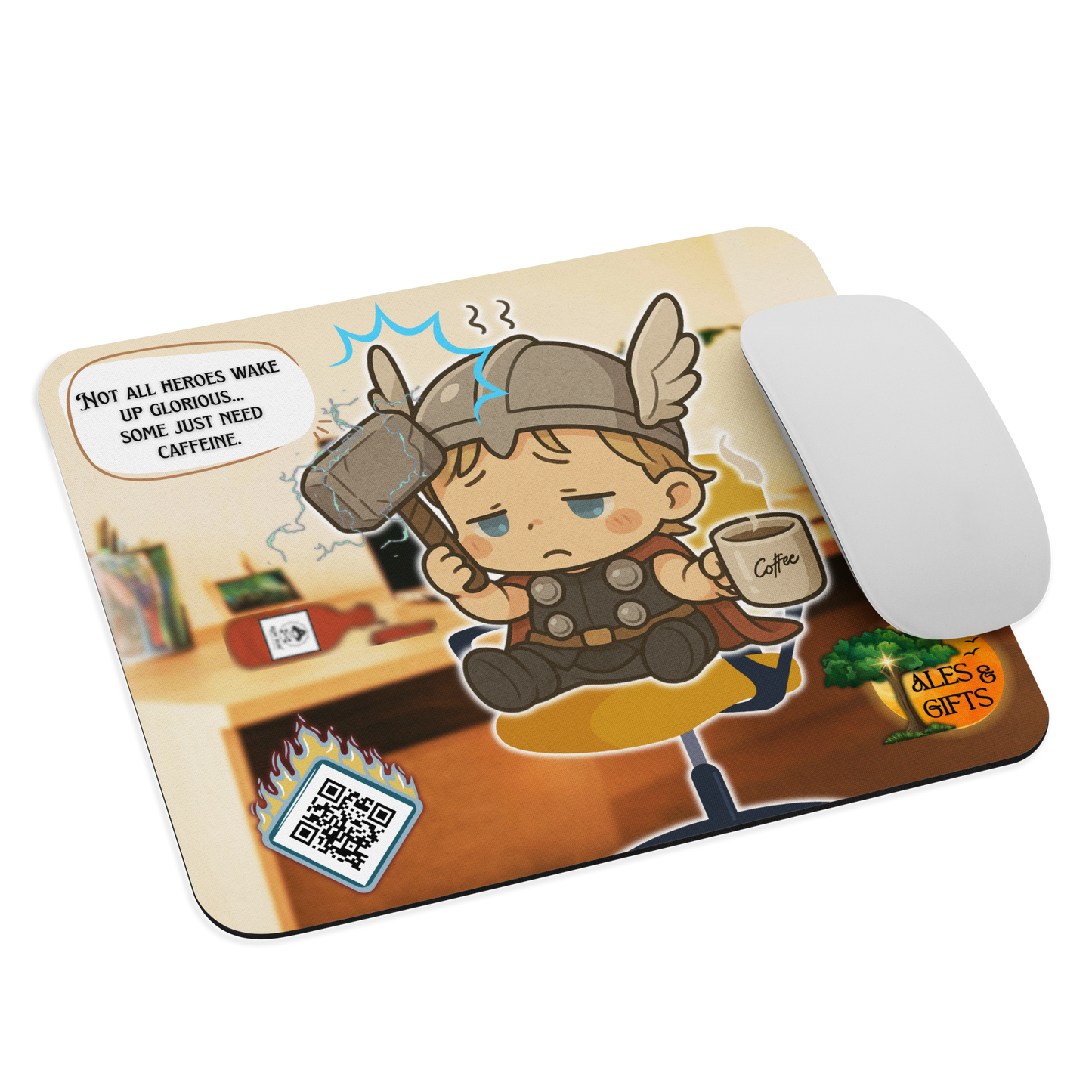 Norse Mouse Pads - Thor Hangover